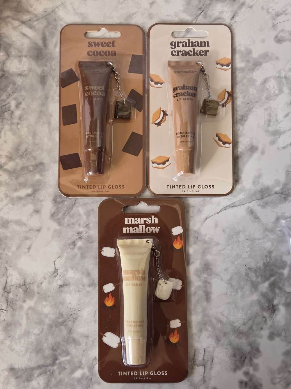 Campfire Smores Tinted Lip Gloss Trio Set of 3